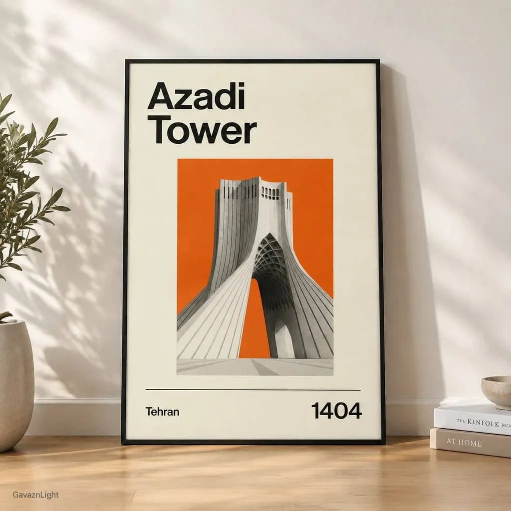 تابلو مینیمال برج آزادی