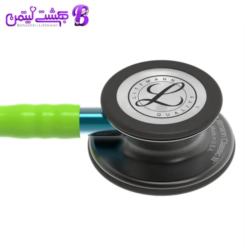 گوشی پزشکی لیتمن کلاسیک ۳ سبز لیمویی دودی 5875 — تصویر ۵