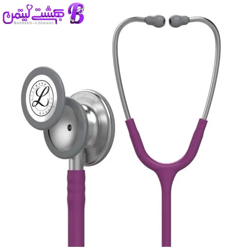 گوشی پزشکی لیتمن کلاسیک ۳ بادمجانی استیل 5831