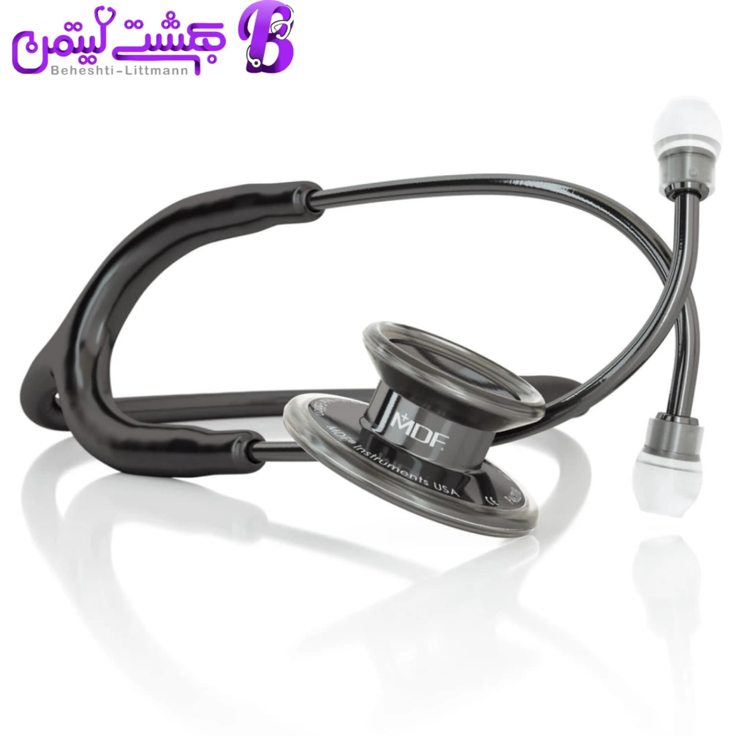 گوشی پزشکی MDF 777 مشکی مشکی متالیک