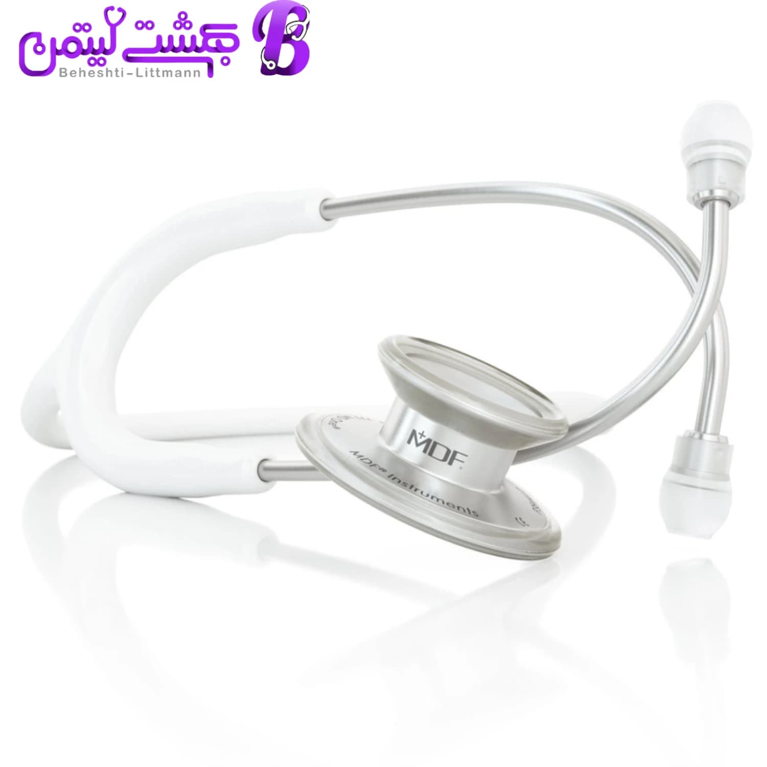 گوشی پزشکی MDF 777 سفید استیل