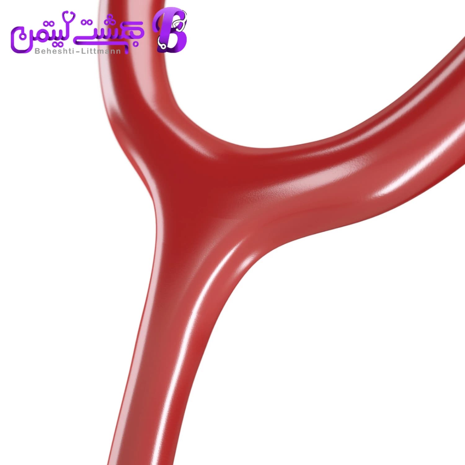 گوشی پزشکی MDF 777 زرشکی — تصویر ۶