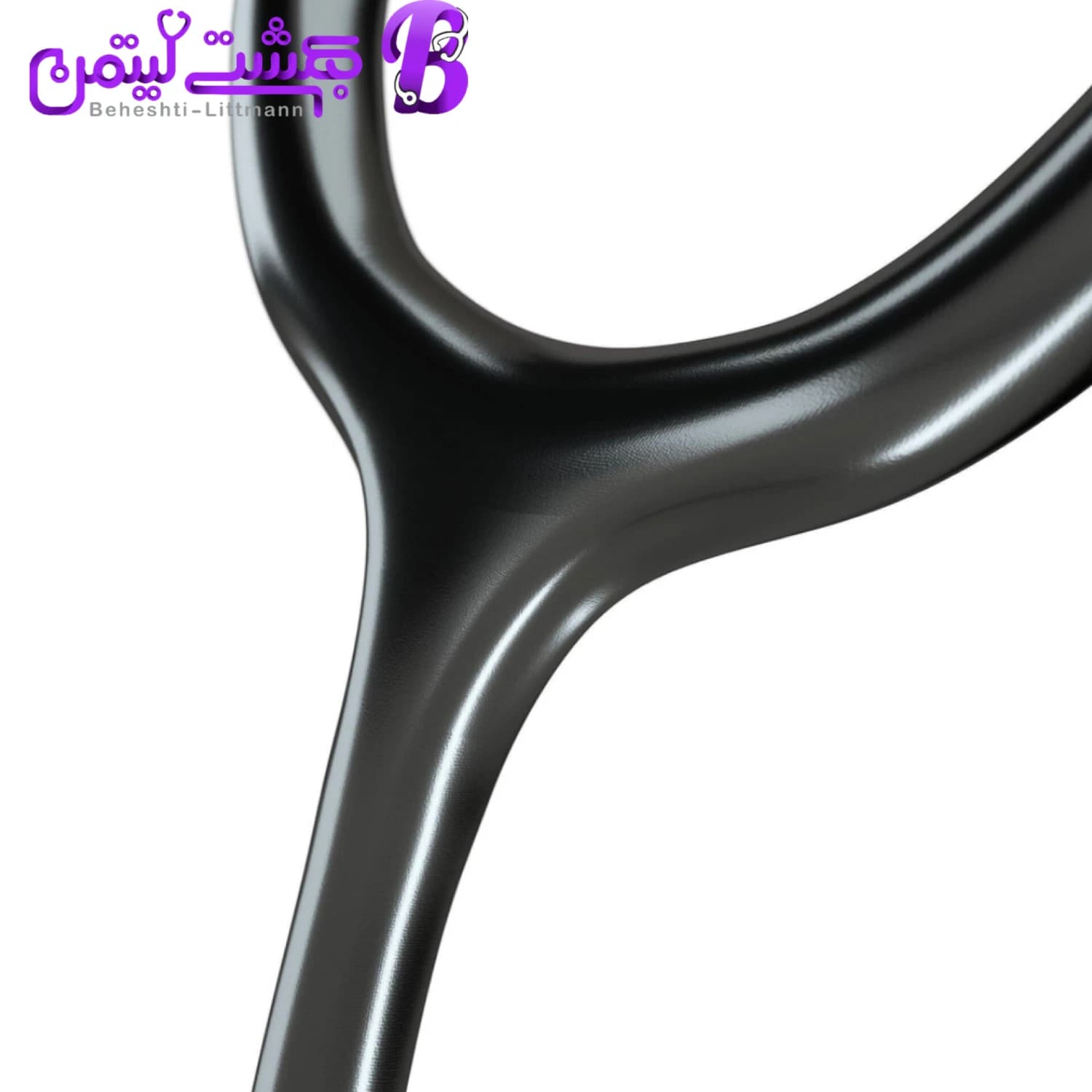 گوشی پزشکی MDF 777 مشکی استیل — تصویر ۶