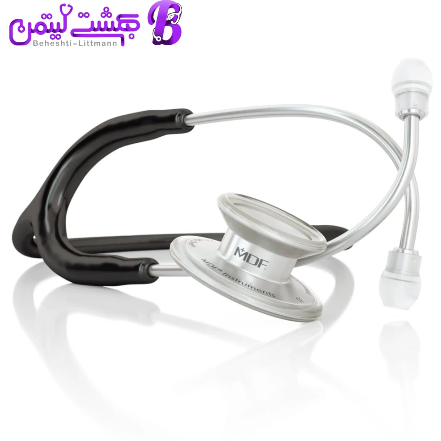 گوشی پزشکی MDF 777 مشکی استیل