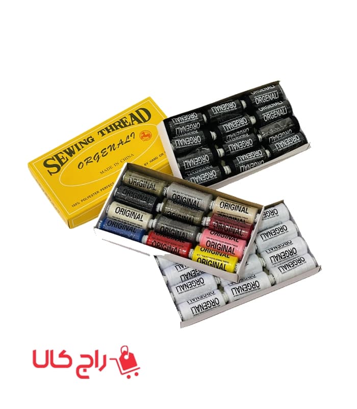 نخ خیاطی سفید و مشکی اورجینال وارداتی
