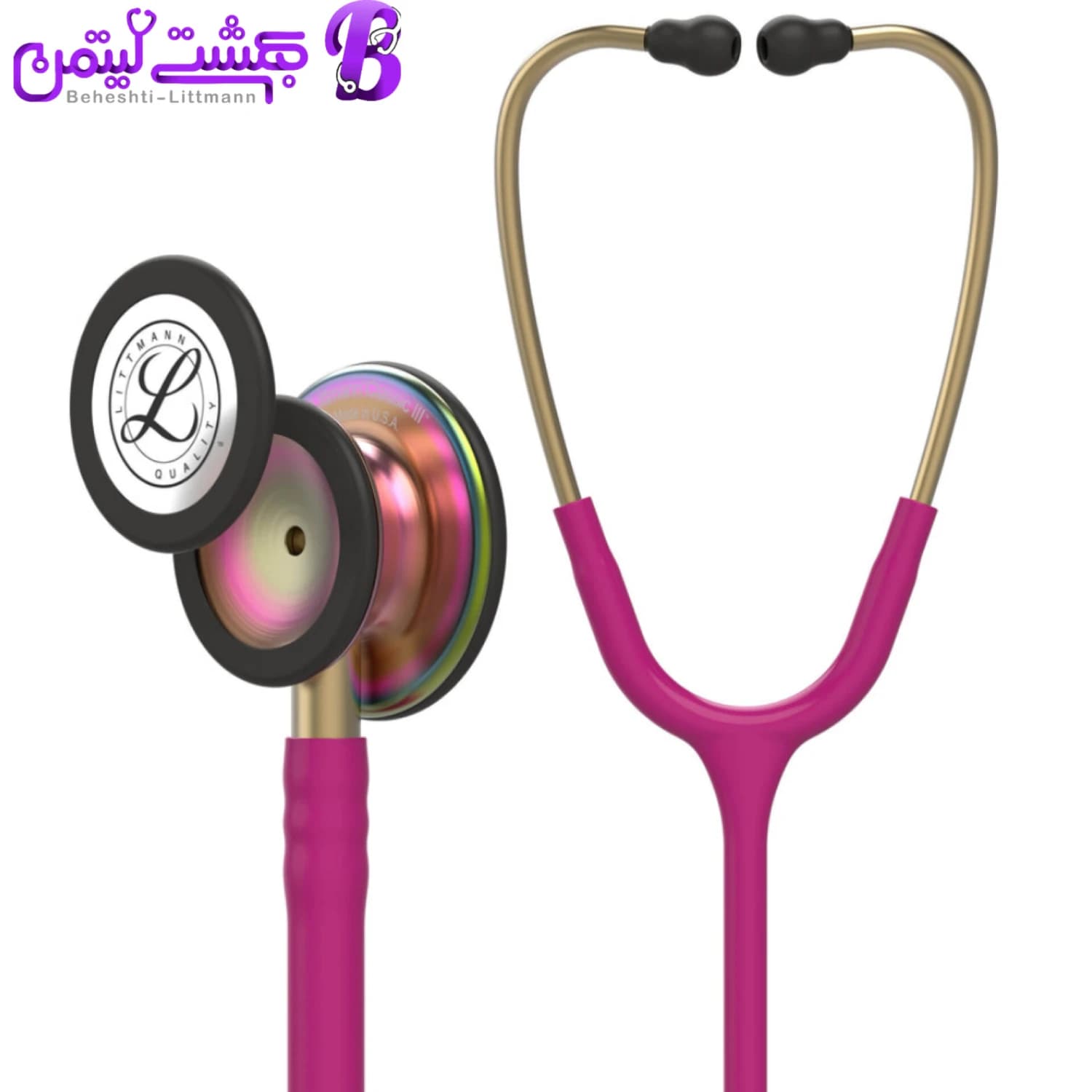 گوشی پزشکی لیتمن کلاسیک 3 تمشکی رنگین کمانی 5806