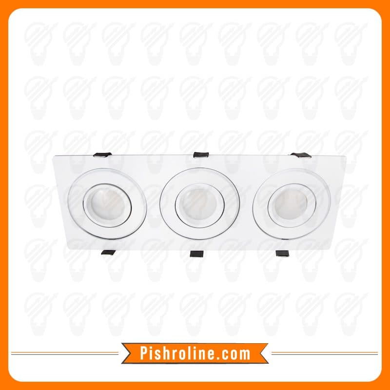 قاب هالوژن سقفى توکار شعاع کد SH-6303
