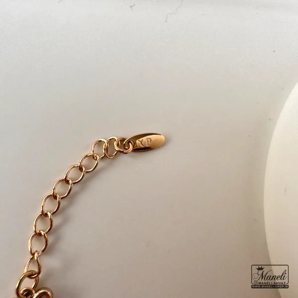 دستبند زنانه ژوپینگ طرح پروانه نگین دار رنگ ثابت — تصویر ۷