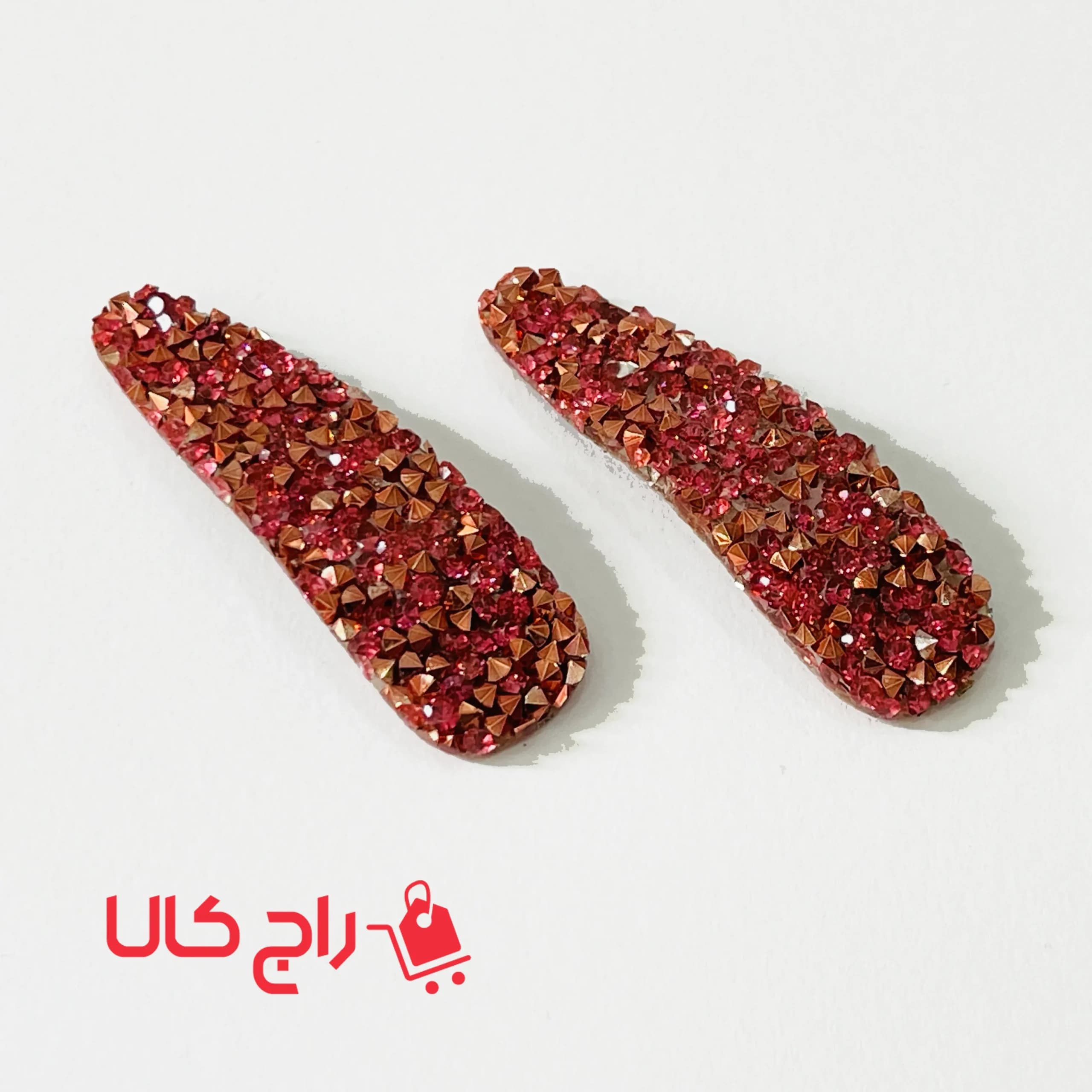 گیره مو تق تقی سواروسکی جفتی — تصویر ۳
