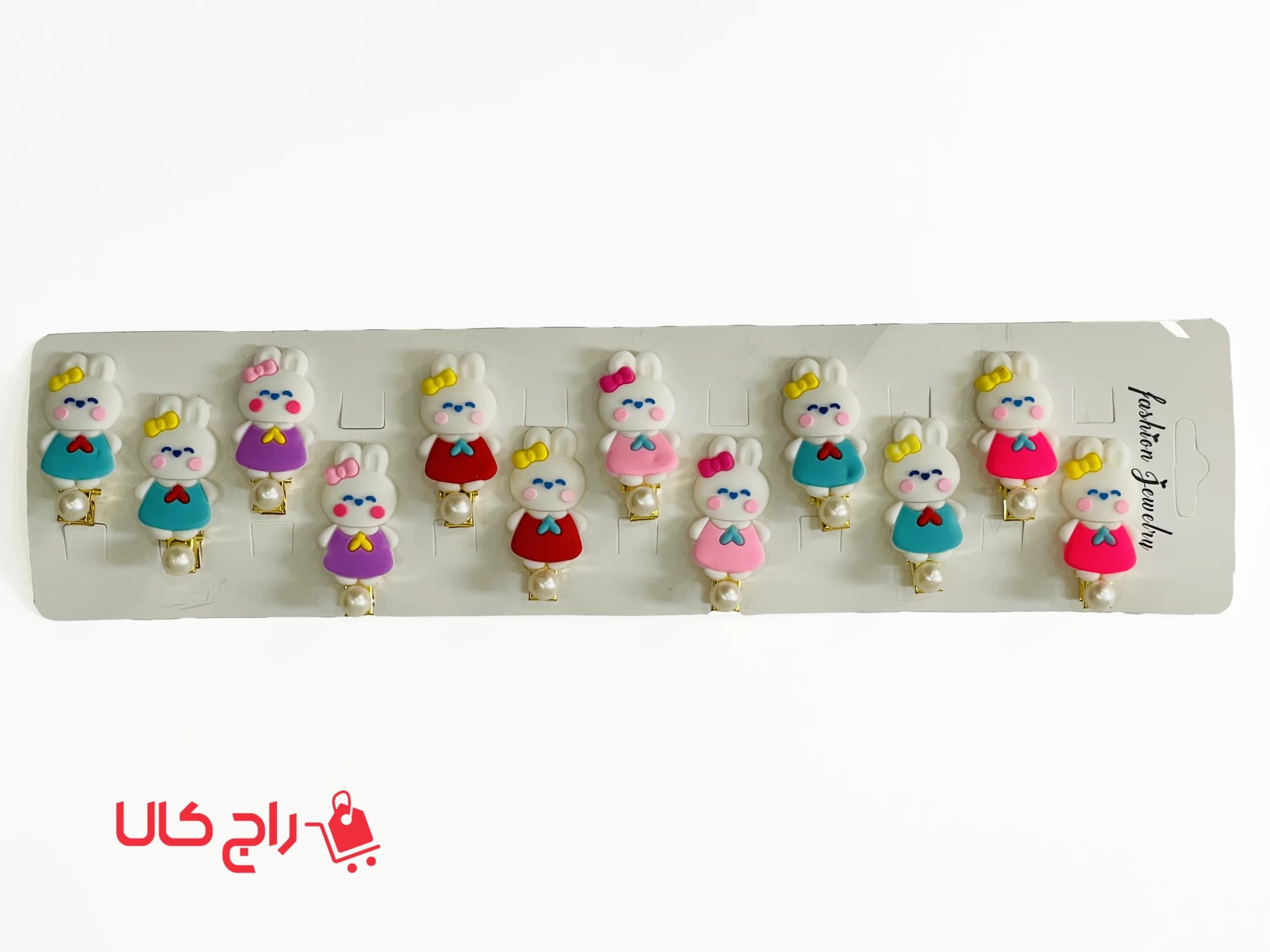 گیره مو انبری خرگوشی سیلیکونی جفتی — تصویر ۱۲