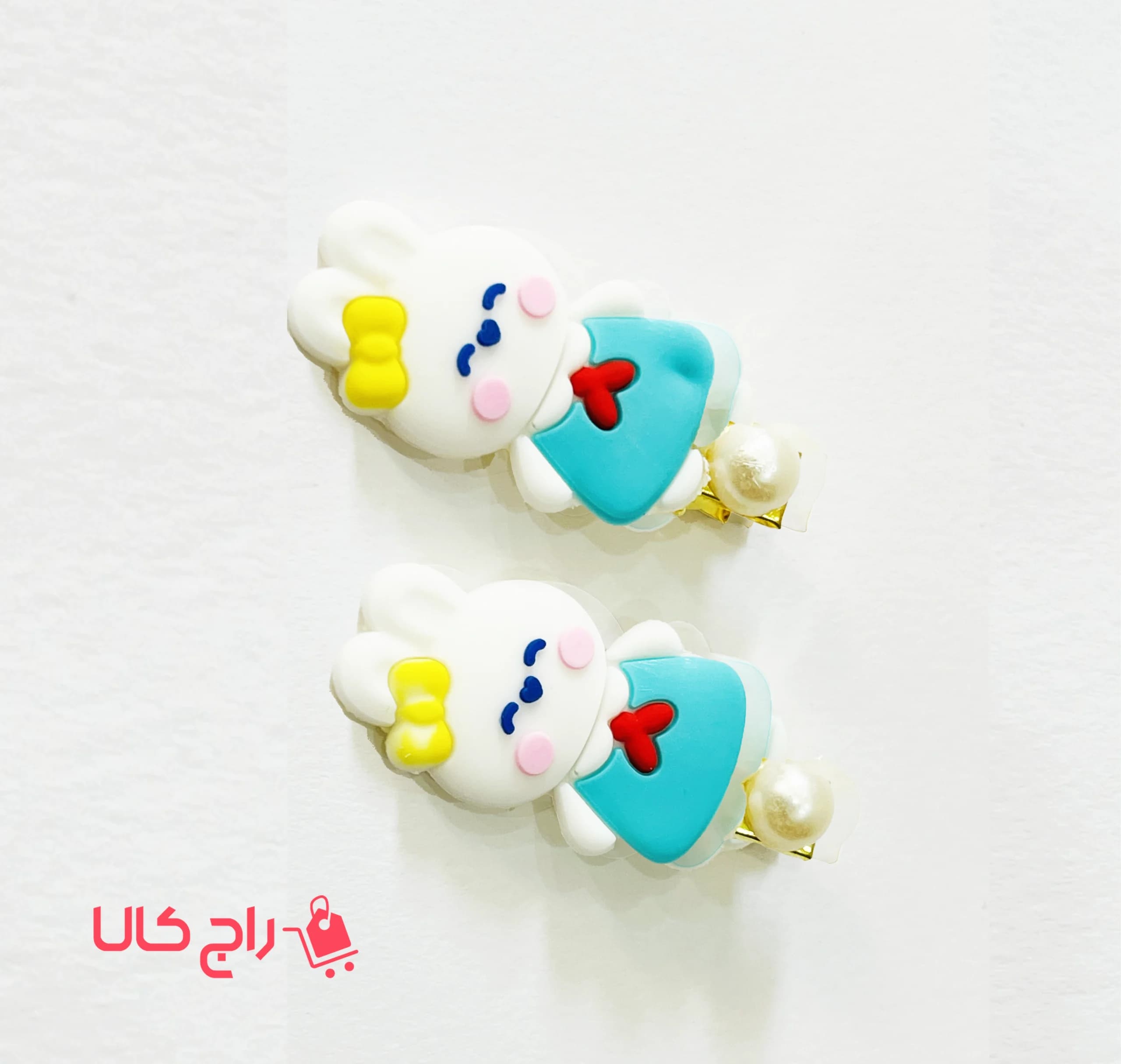 گیره مو انبری خرگوشی سیلیکونی جفتی — تصویر ۸