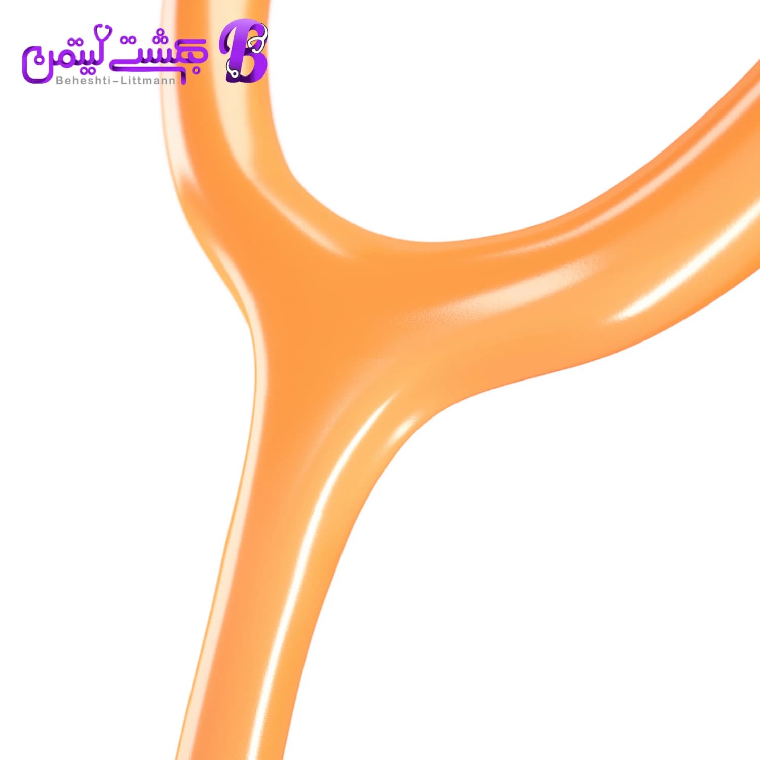 گوشی پزشکی MDF 777 نارنجی استیل — تصویر ۶