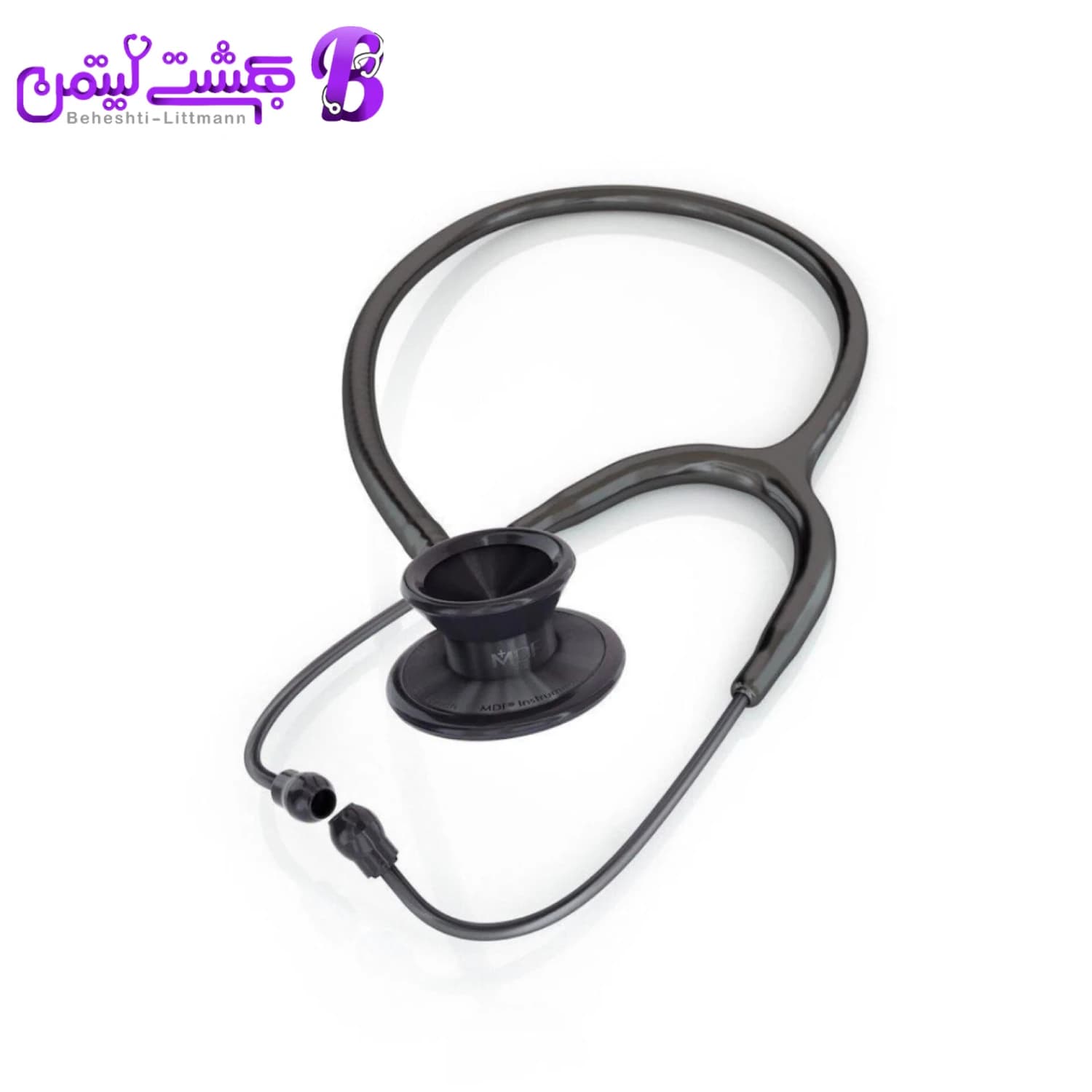 گوشی پزشکی MDF 777 فول مشکی — تصویر ۲