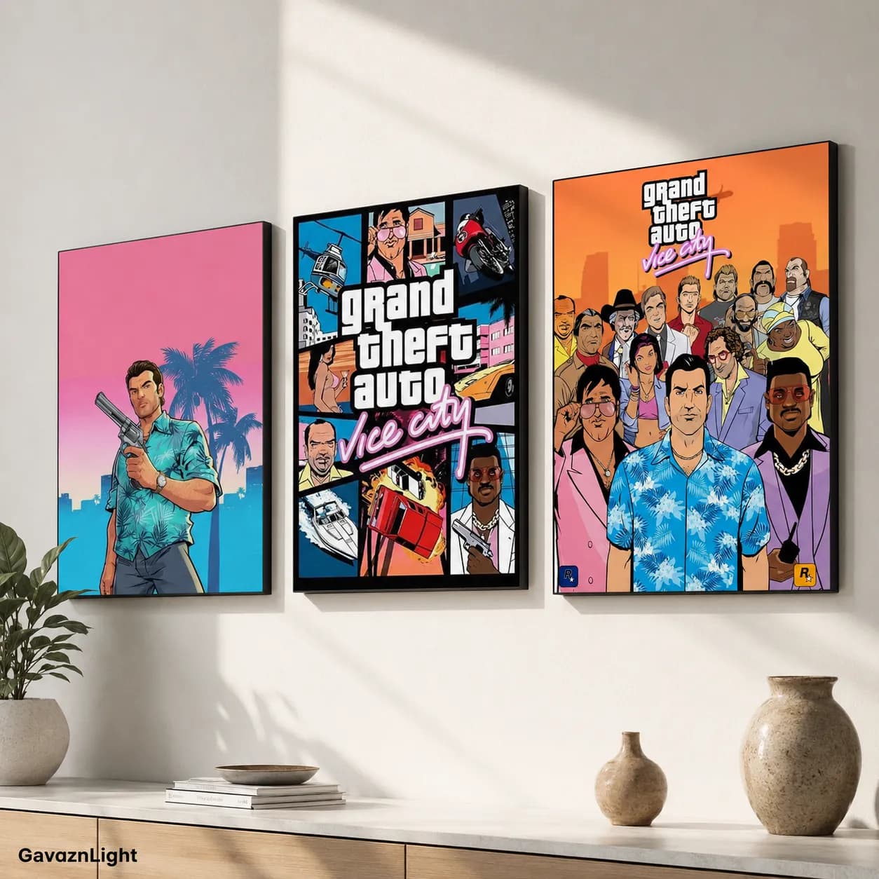 مجموعه تابلو GTA vice city — تصویر ۲