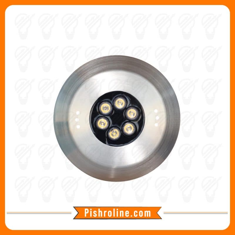 چراغ روکار استخری استیل 18وات فول کالر LEDMAN
