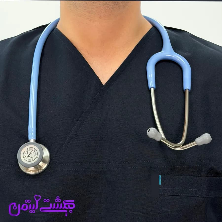 گوشی پزشکی لیتمن کلاسیک 3 آبی یخی استیل 5630 — تصویر ۴