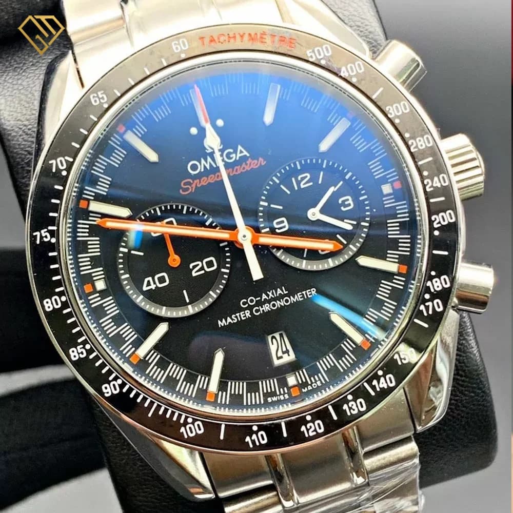 ساعت مچی مردانه امگا اسپید مستر OMEGA SPEEDMASTER | رنگ صفحه سرمه‌ای و کیفیت مستر — تصویر ۵