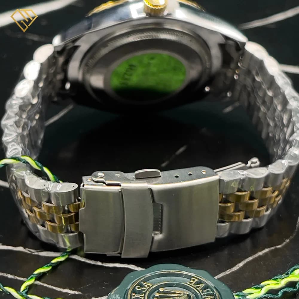 ساعت مردانه رولکس اویستر پرپچوال (Oyster Perpetual) صفحه سبز و رنگ ثابت — تصویر ۱۲