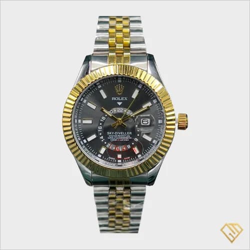 ساعت مردانه رولکس اویستر پرپچوال (Oyster Perpetual) | جنس بند و بدنه استیل با رنگ ثابت و قفل ضامن دار