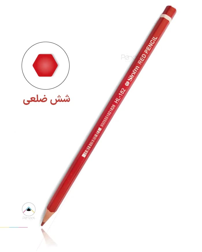 مداد قرمز شش ضلعی استورم کد: 26SHL182