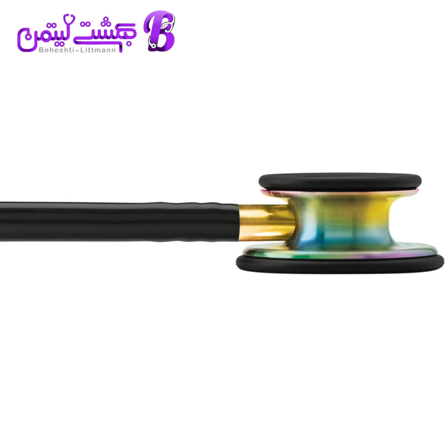 گوشی پزشکی لیتمن کلاسیک 3 مشکی رنگین کمانی 5870 — تصویر ۴