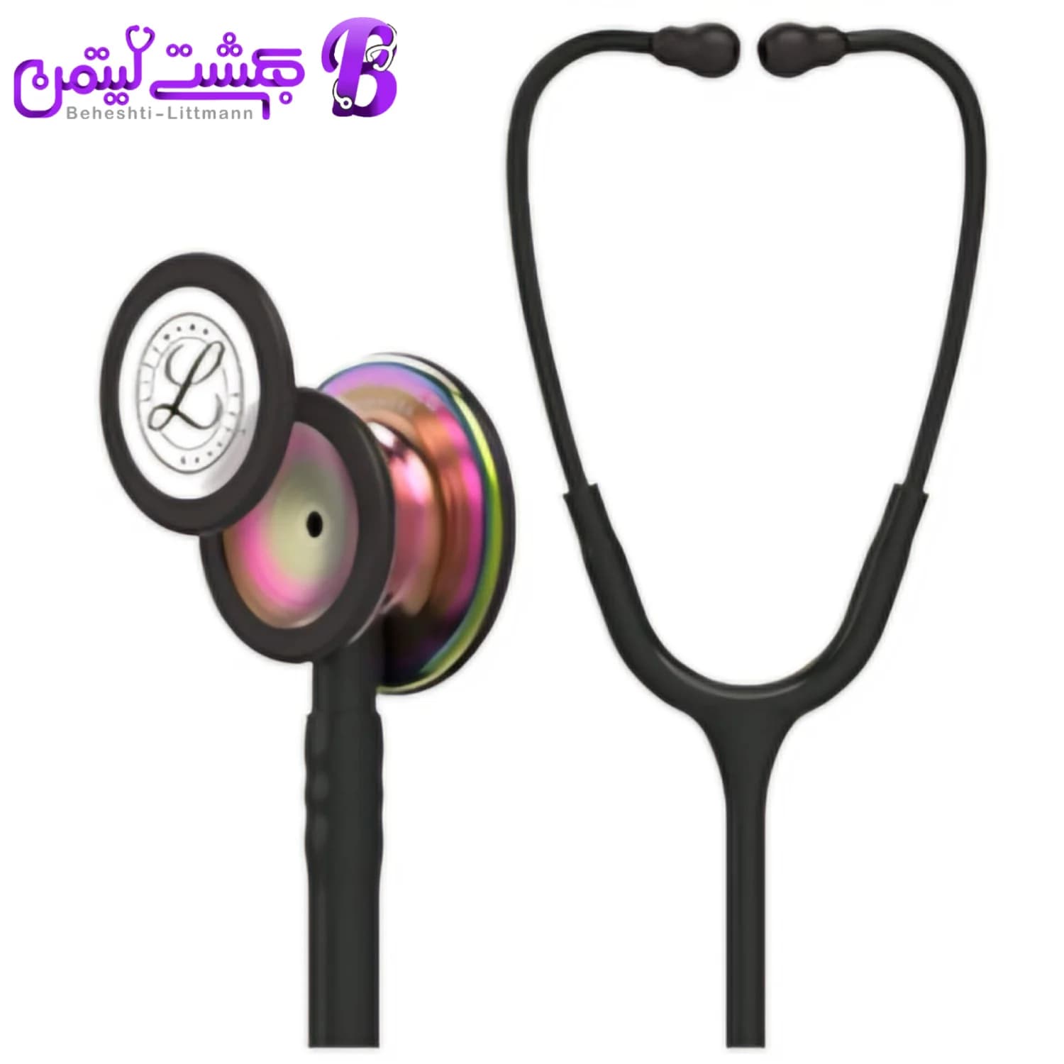 گوشی پزشکی لیتمن کلاسیک 3 مشکی رنگین کمانی 5870
