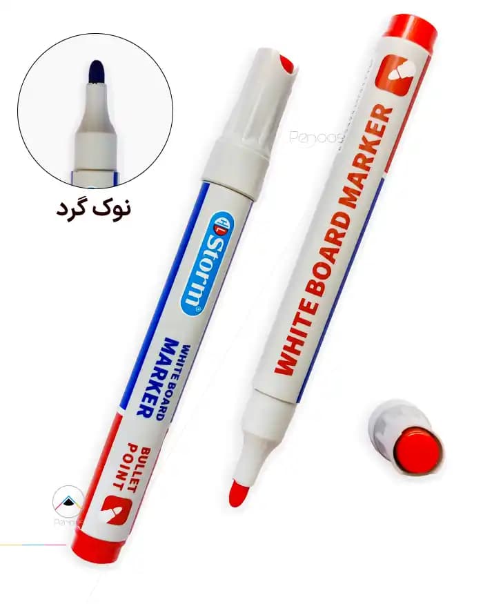 ماژیک وایت‌برد قرمز استورم کد:26S-HL773 — تصویر ۲