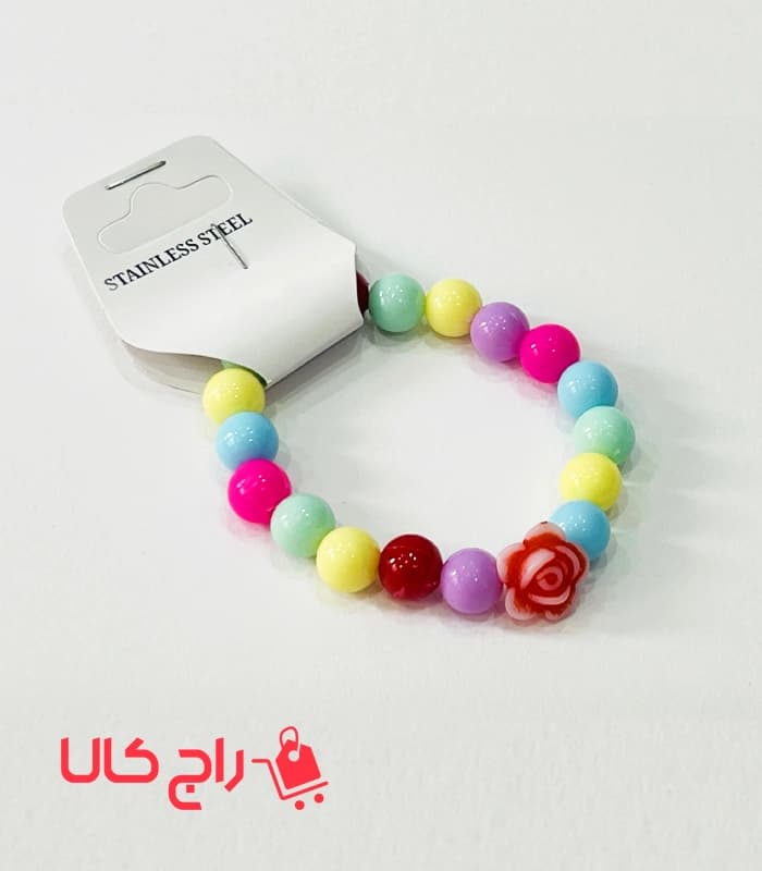 دستبند مرواریدی رنگی