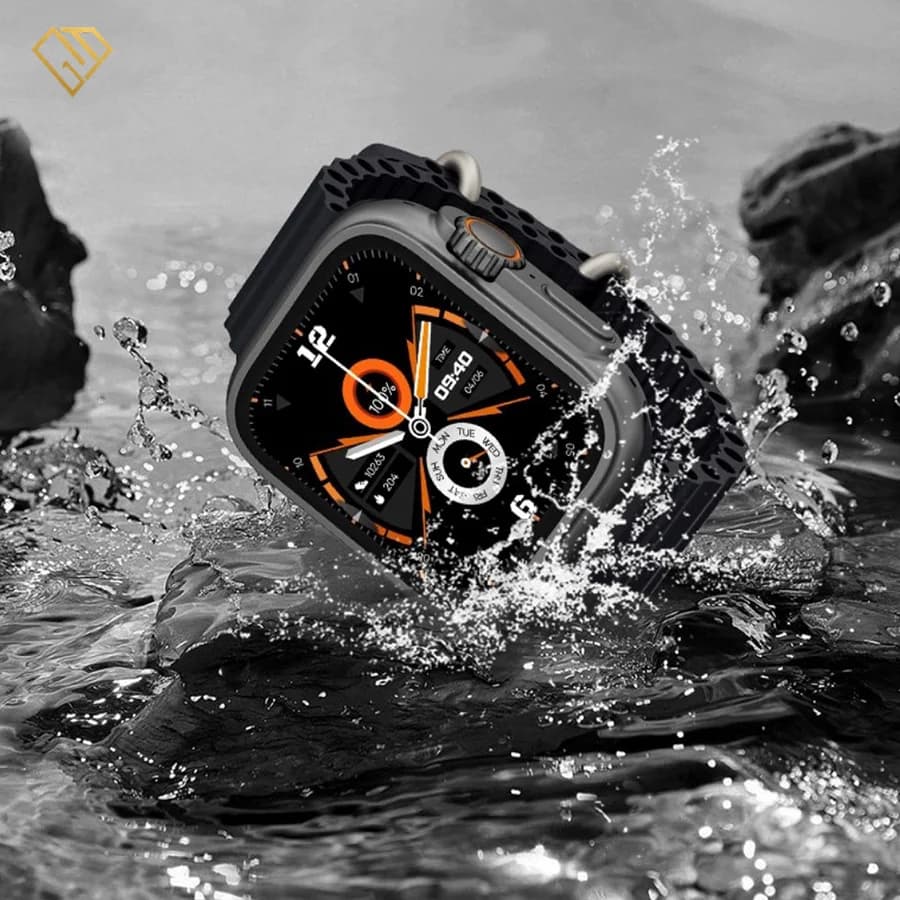 ساعت هوشمند M9 Ultra mini 41MM ضد آب | جنس بدنه تیتانیوم طلایی — تصویر ۱۲