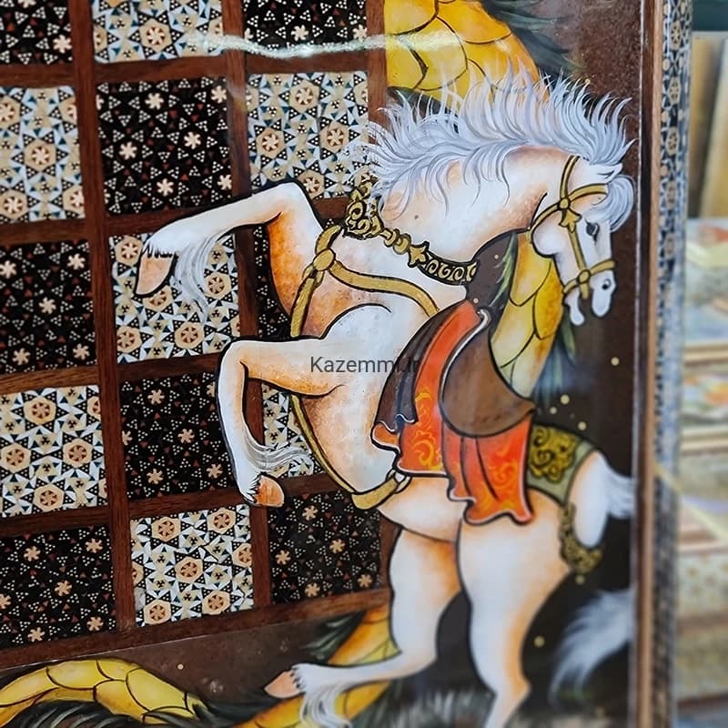 تخته نرد و شطرنج نبرد رستم و اژدها 50 — تصویر ۷