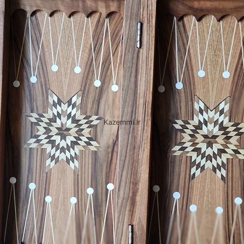 تخته نرد و تابلو نرد طرح سرستون شیر هخامنشی — تصویر ۵