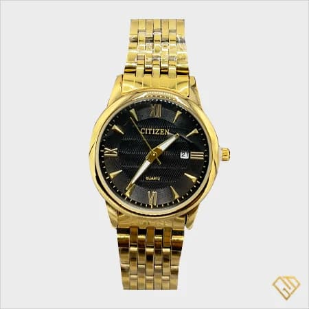 ساعت زنانه سیتیزن (citizen) طرح VIP | طلایی با قیمت اقتصادی — تصویر ۶