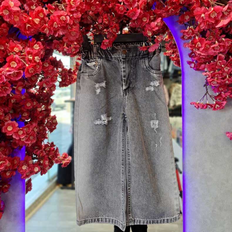 شلوار جین بچه گانه بگ طوسی — تصویر ۸
