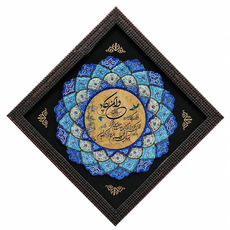 بشقاب میناکاری وان یکاد 30 دیواری — تصویر ۴