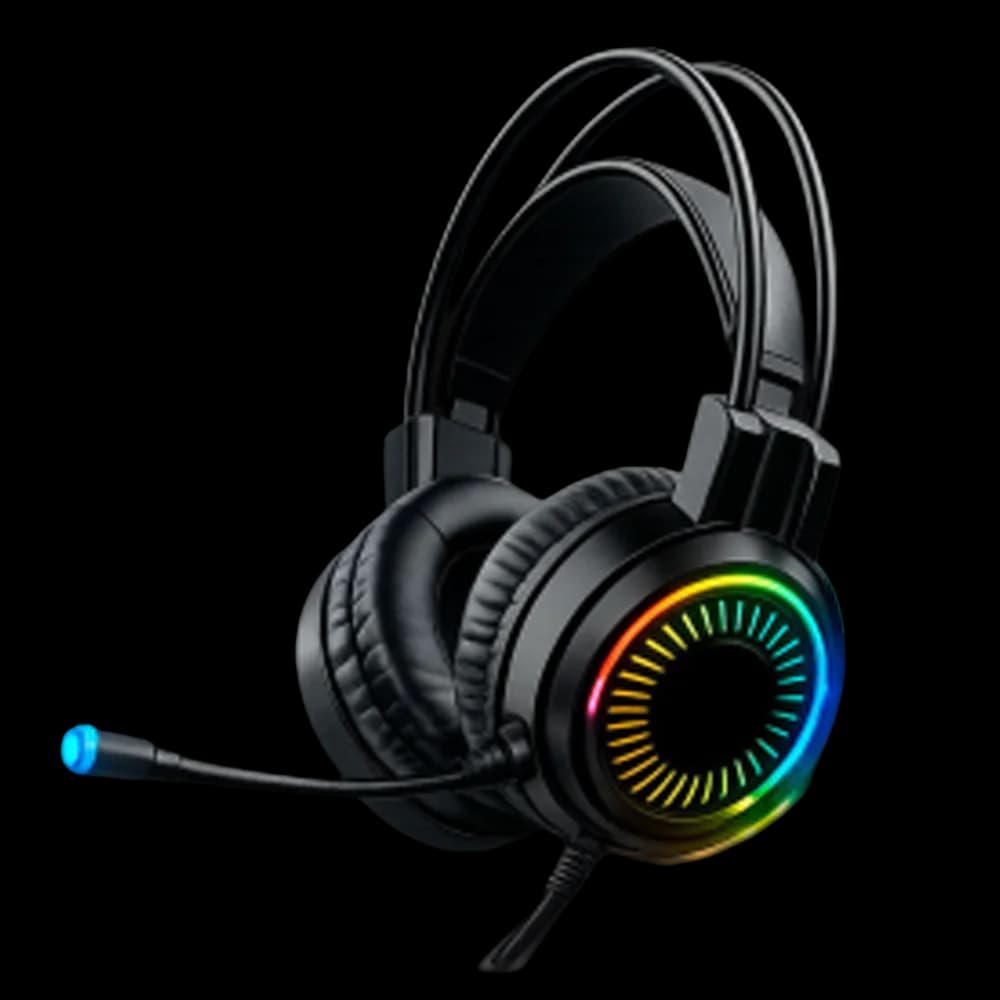 هدست سیمدار گیمینگ R8 مدل H01 با میکروفون و نورپردازی RGB