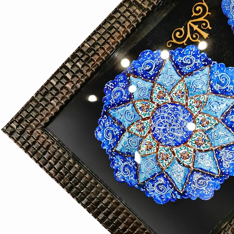 سری نعلبکی میناکاری دیوارکوب — تصویر ۷