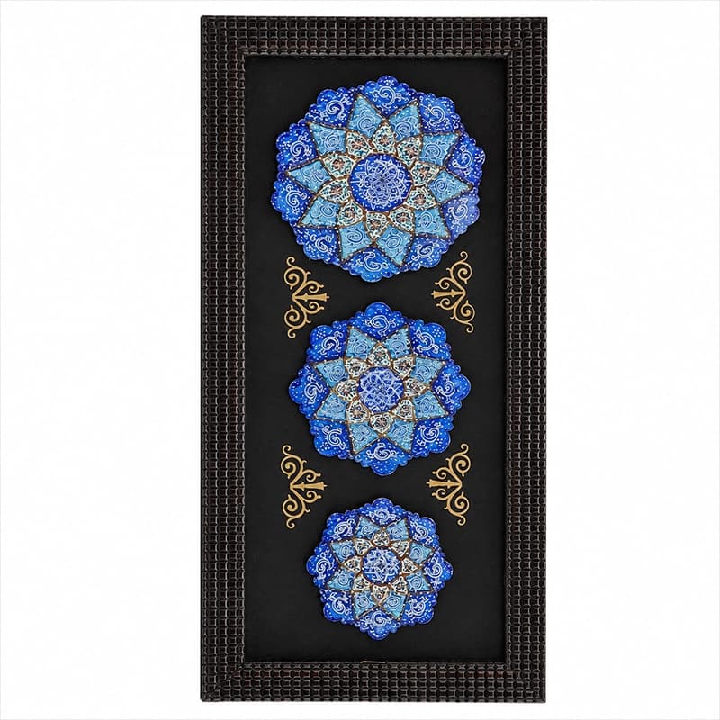 سری نعلبکی میناکاری دیوارکوب — تصویر ۵