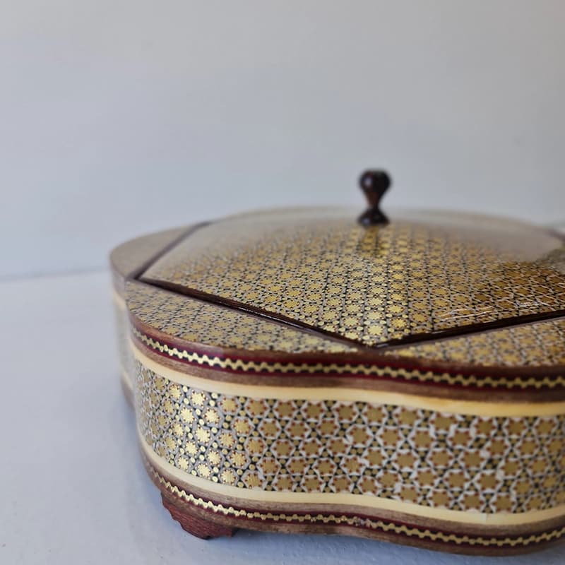 شکلات خوری گلی سیمی بزرگ طرح 2 — تصویر ۳