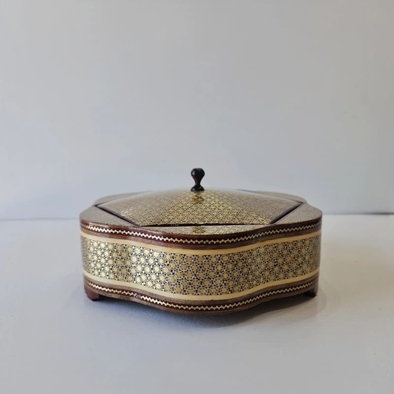 شکلات خوری گلی سیمی بزرگ طرح 2 — تصویر ۲
