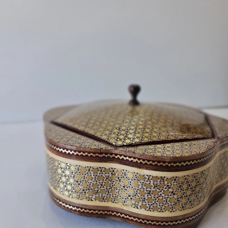 شکلات خوری گلی سیمی متوسط طرح 2 — تصویر ۴