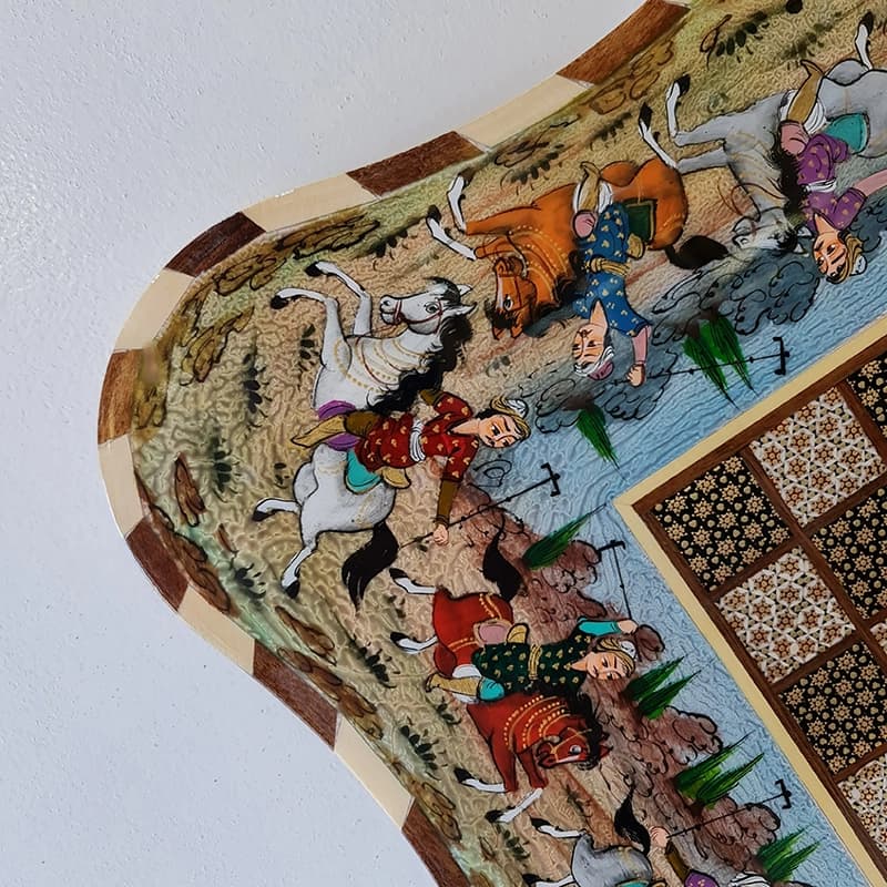 تخته نرد و شطرنج دالبر سیمی دور چوگان 50 — تصویر ۱۰