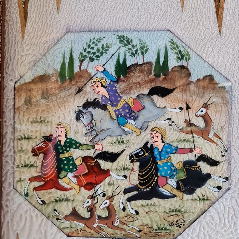 تخته نرد و شطرنج دالبر دور چوگان 50 کاظمی — تصویر ۴