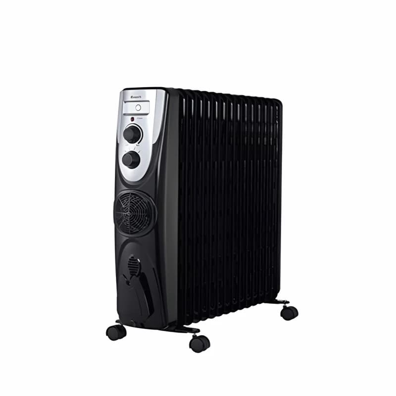 شوفاژ برقی زانتی 15 پره فن دار مشکی