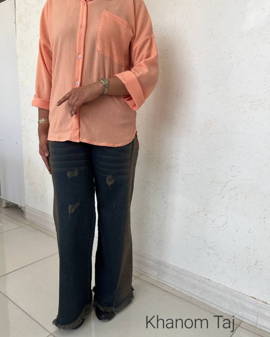 شلوار شافل جین کد 1180 — تصویر ۷
