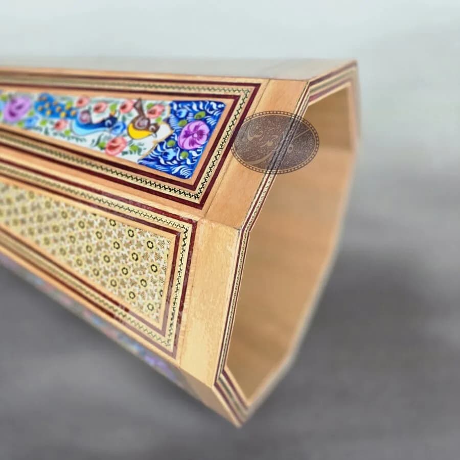 ست سه تکه سطل خاتم و گل و مرغ کاظمی — تصویر ۱۱