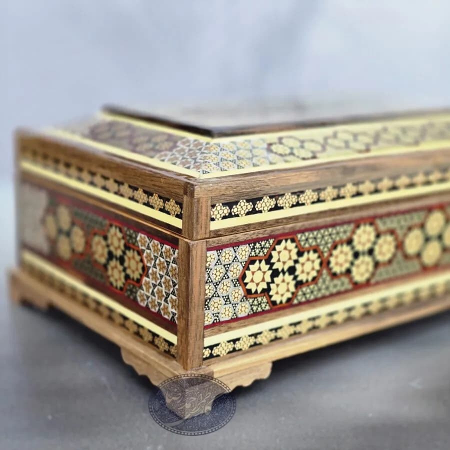 جعبه خاتم کاری 14*22 کاظمی — تصویر ۹