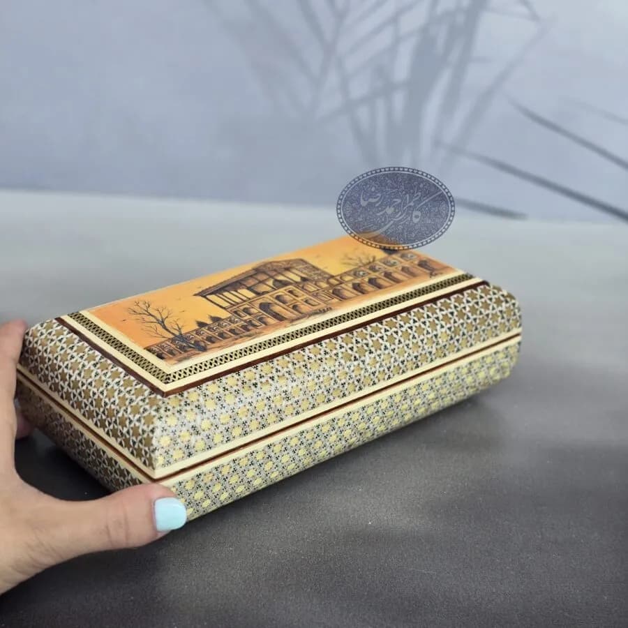 جعبه جواهرات خاتم کاری میدان کاظمی — تصویر ۱۱