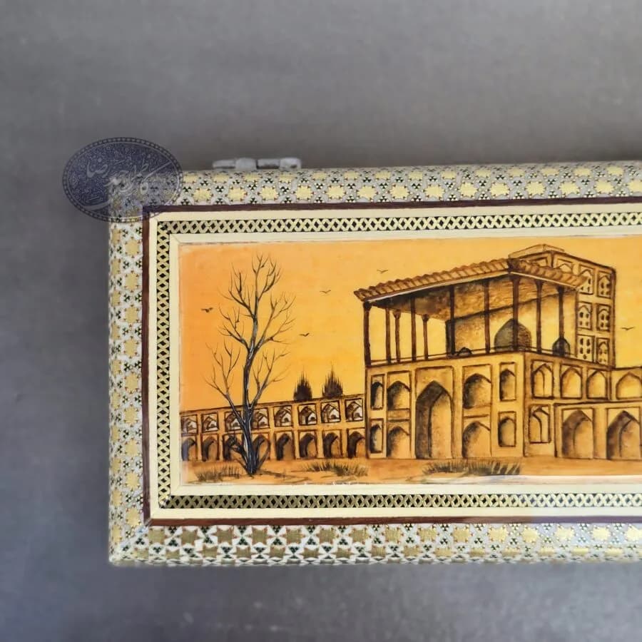 جعبه جواهرات خاتم کاری میدان کاظمی — تصویر ۹
