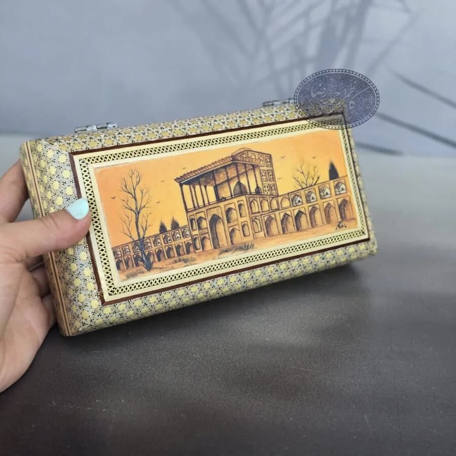 جعبه جواهرات خاتم کاری میدان کاظمی — تصویر ۸