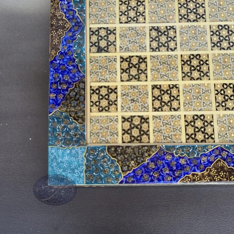 صفحه شطرنج چهارگوش اسلیمی کاظمی — تصویر ۵
